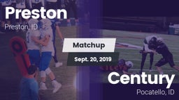 Matchup: Preston  vs. Century  2019