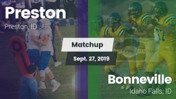 Matchup: Preston  vs. Bonneville  2019
