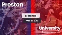 Matchup: Preston  vs. University  2019