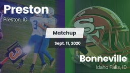 Matchup: Preston  vs. Bonneville  2020