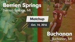 Matchup: Berrien Springs vs. Buchanan  2016