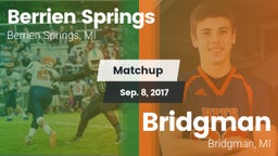 Matchup: Berrien Springs vs. Bridgman  2017