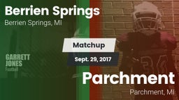 Matchup: Berrien Springs vs. Parchment  2017