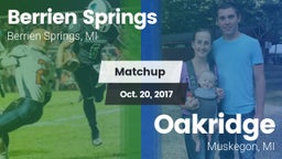 Matchup: Berrien Springs vs. Oakridge  2017