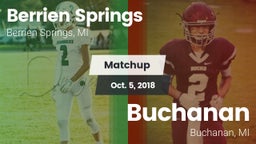 Matchup: Berrien Springs vs. Buchanan  2018