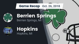 Recap: Berrien Springs  vs. Hopkins  2018