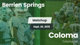 Matchup: Berrien Springs vs. Coloma  2019