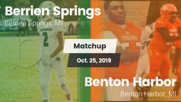 Matchup: Berrien Springs vs. Benton Harbor  2019