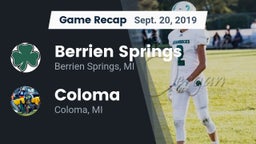 Recap: Berrien Springs  vs. Coloma  2019