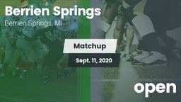 Matchup: Berrien Springs vs. open 2020