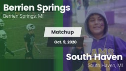 Matchup: Berrien Springs vs. South Haven  2020