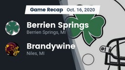 Recap: Berrien Springs  vs. Brandywine  2020