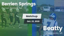 Matchup: Berrien Springs vs. Beatty  2020