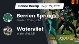 Recap: Berrien Springs  vs. Watervliet  2021