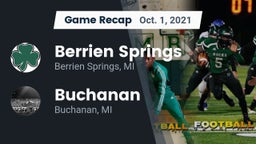 Recap: Berrien Springs  vs. Buchanan  2021