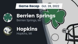 Recap: Berrien Springs  vs. Hopkins  2022