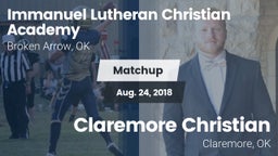 Matchup: Immanuel Lutheran vs. Claremore Christian  2018
