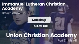 Matchup: Immanuel Lutheran vs. Union Christian Academy  2018