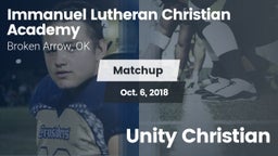 Matchup: Immanuel Lutheran vs. Unity Christian 2018