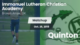 Matchup: Immanuel Lutheran vs. Quinton  2018