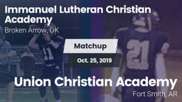 Matchup: Immanuel Lutheran vs. Union Christian Academy  2019