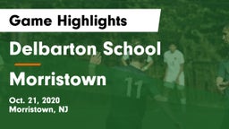 Delbarton School vs Morristown  Game Highlights - Oct. 21, 2020