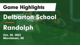 Delbarton School vs Randolph  Game Highlights - Oct. 20, 2022