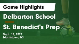 Delbarton School vs St. Benedict's Prep Game Highlights - Sept. 16, 2023