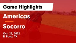Americas  vs Socorro  Game Highlights - Oct. 25, 2022