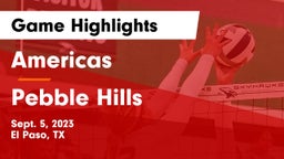 Americas  vs Pebble Hills  Game Highlights - Sept. 5, 2023