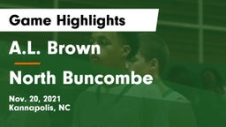 A.L. Brown  vs North Buncombe  Game Highlights - Nov. 20, 2021