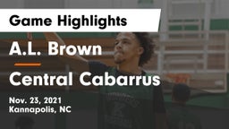 A.L. Brown  vs Central Cabarrus  Game Highlights - Nov. 23, 2021