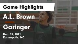 A.L. Brown  vs Garinger  Game Highlights - Dec. 13, 2021