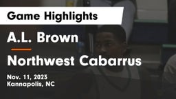 A.L. Brown  vs Northwest Cabarrus  Game Highlights - Nov. 11, 2023