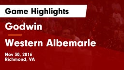 Godwin  vs Western Albemarle  Game Highlights - Nov 30, 2016