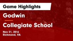 Godwin  vs Collegiate School Game Highlights - Nov 21, 2016