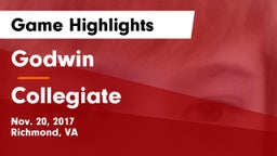 Godwin  vs Collegiate  Game Highlights - Nov. 20, 2017