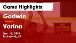 Godwin  vs Varina  Game Highlights - Jan. 13, 2018