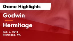 Godwin  vs Hermitage  Game Highlights - Feb. 6, 2018
