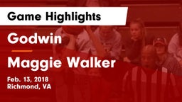 Godwin  vs Maggie Walker  Game Highlights - Feb. 13, 2018