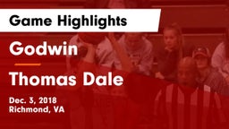 Godwin  vs Thomas Dale  Game Highlights - Dec. 3, 2018