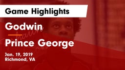 Godwin  vs Prince George  Game Highlights - Jan. 19, 2019