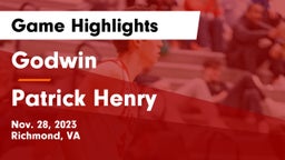 Godwin  vs Patrick Henry  Game Highlights - Nov. 28, 2023