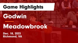 Godwin  vs Meadowbrook  Game Highlights - Dec. 18, 2023