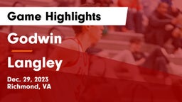 Godwin  vs Langley  Game Highlights - Dec. 29, 2023