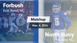 Matchup: Forbush  vs. North Surry  2016