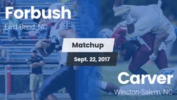 Matchup: Forbush  vs. Carver  2017