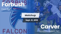 Matchup: Forbush  vs. Carver  2018