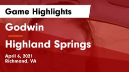 Godwin  vs Highland Springs  Game Highlights - April 6, 2021