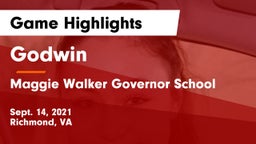 Godwin  vs Maggie Walker Governor School Game Highlights - Sept. 14, 2021